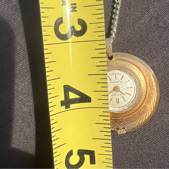 Vintage Arpeggio 17 jewels antimagnetic Swiss made pendant watch gold necklace - Picture 7 of 16